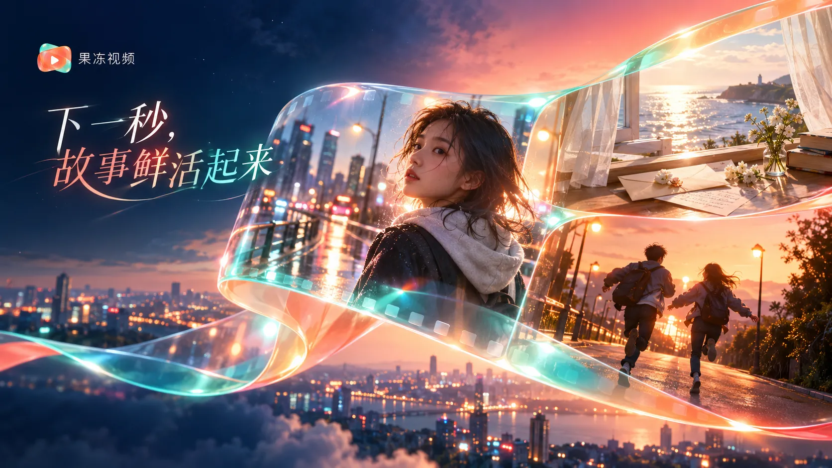 用于影像欣赏专区的视觉主题画面